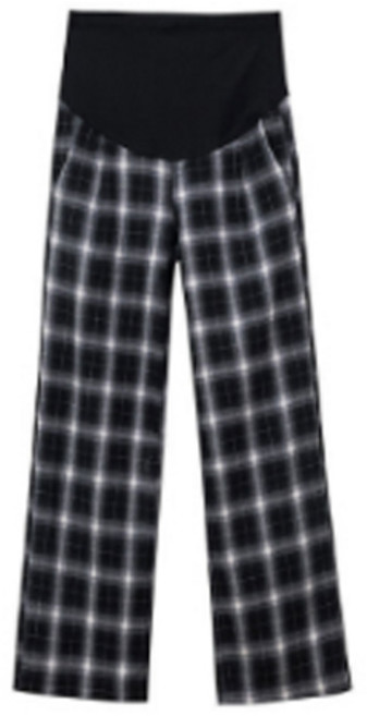 슈슈링 와이드 체크 팬츠 발목 조절