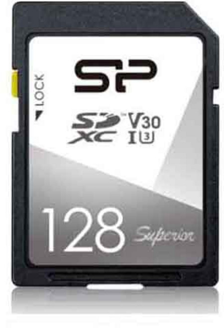 실리콘파워 SDXC UHS-1 메모리카드 U3 V30, 128GB, 1개
