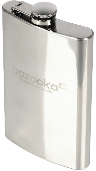 bazooka 휴대용 사각힙플라스크 물병 250ml, 유광, 1개