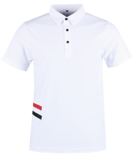 럭스골프 루센 남성용 라인 반팔 골프셔츠 BLU2M405