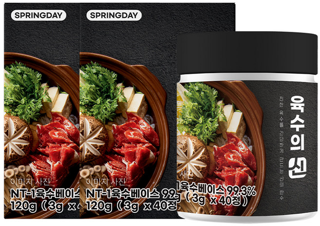 스프링데이 육수의 신 조미료 멸치 40p, 120g, 2개