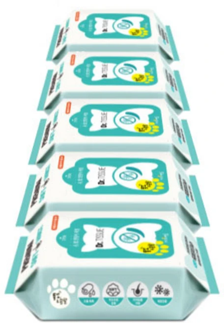 닥터티슈 반려동물 물티슈 똥꼬&손발, 30개입, 5개 - 쿠팡