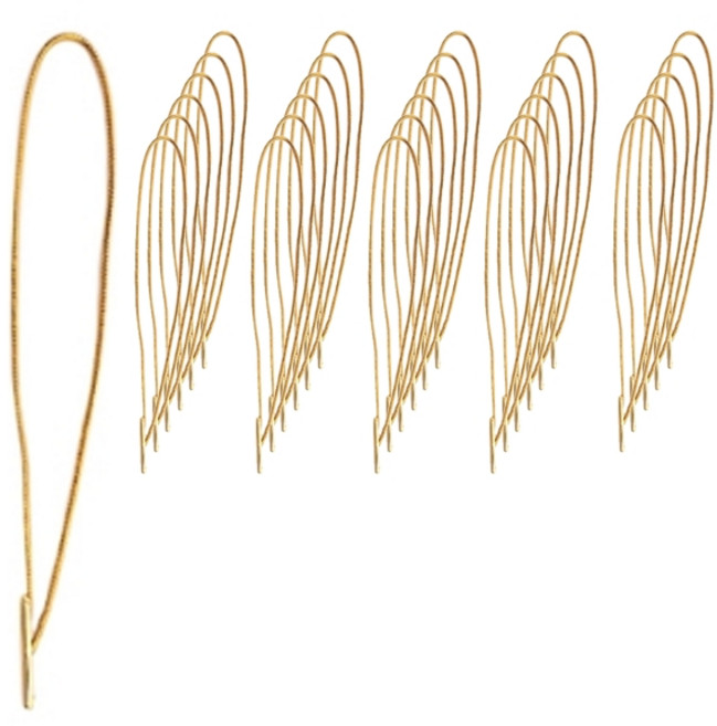 데이모드 라벨용 무핀 실고리 끈, 01 골드팁 + 골드끈, 200개