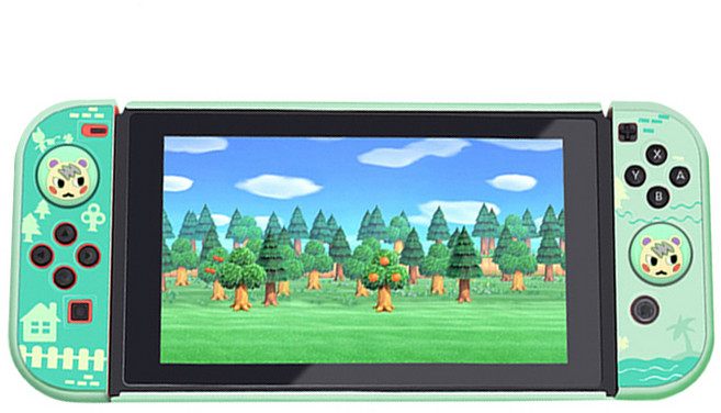 메이리앤 닌텐도 스위치 동물의숲 너굴 에디션 시즌 2 풀커버 케이스, 혼합색상, 1개