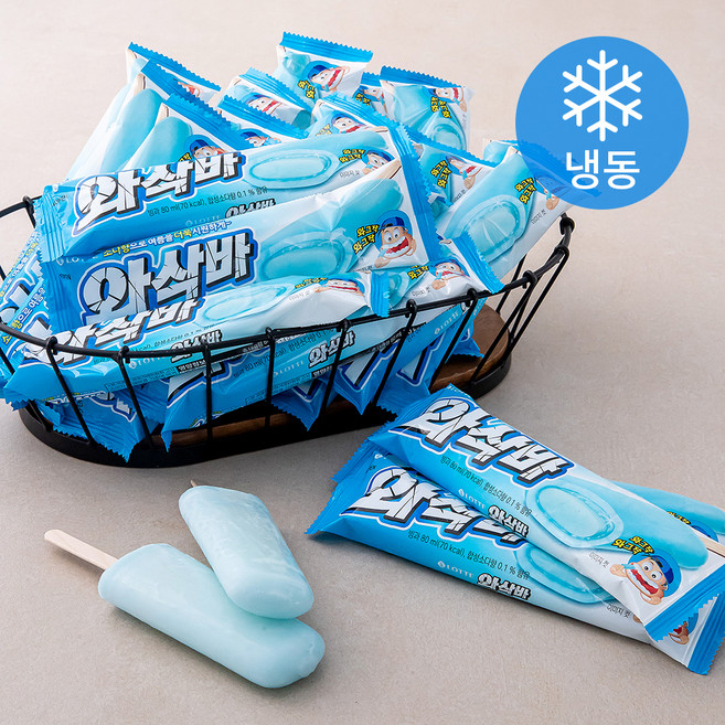 롯데웰푸드 와삭바 (냉동), 80ml, 1개입, 40개