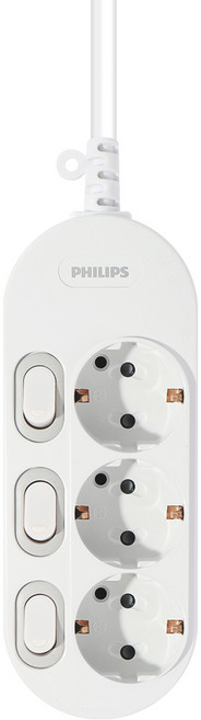 필립스 개별 스위치 멀티탭 전선형 3구, 1.5m, 1개