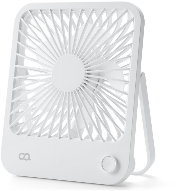 오아 스퀘어 미니 탁상용 무선 휴대용 USB BLDC 선풍기, OFN-041WH, 화이트