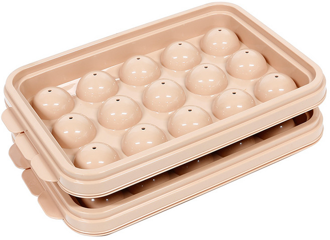 나누담 원형 아이스볼 얼음틀 15구 2p, 핑크, 2개