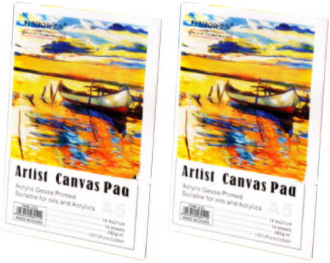 뜯어쓰는 캔버스 북 화이트 10p x 2개, 면천