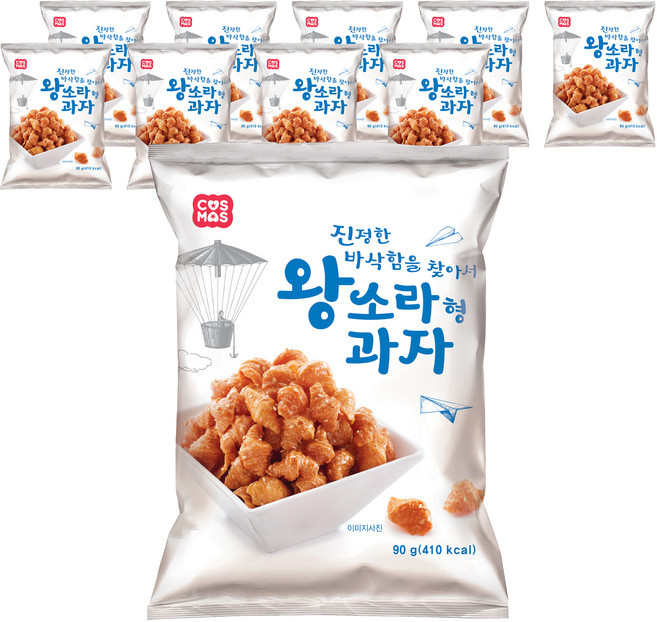 코스모스제과 왕소라형과자, 90g, 10개