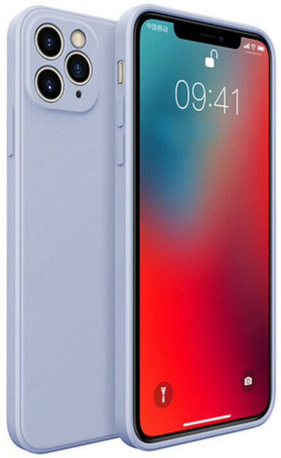 케이스산다 프리미엄 카메라보호 풀커버 실리콘 휴대폰 케이스 + 2.5D 9H 풀커버 강화유리 세트