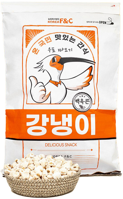 우포따오기 백옥콘 포대 강냉이, 1kg, 1개