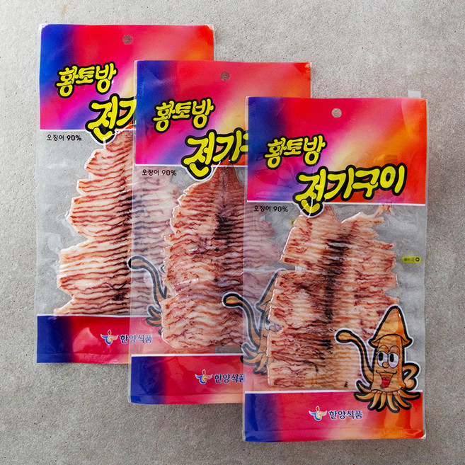 한양식품 황토방 전기구이, 50g, 3개