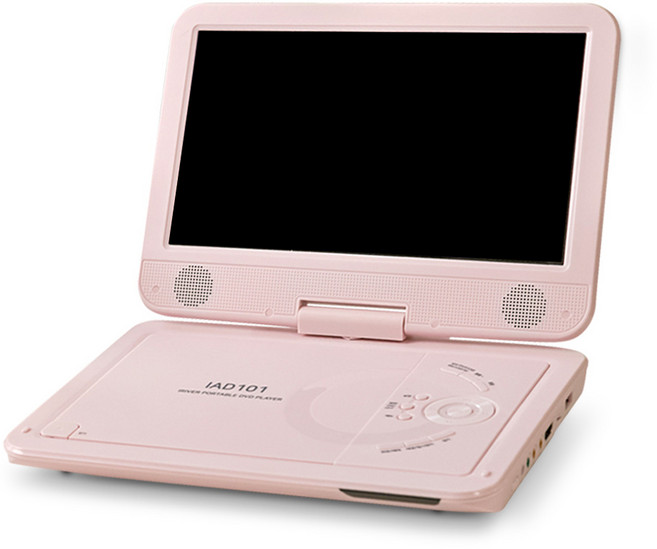 아이리버 포터블 휴대용 DVD 플레이어, IAD101(핑크)