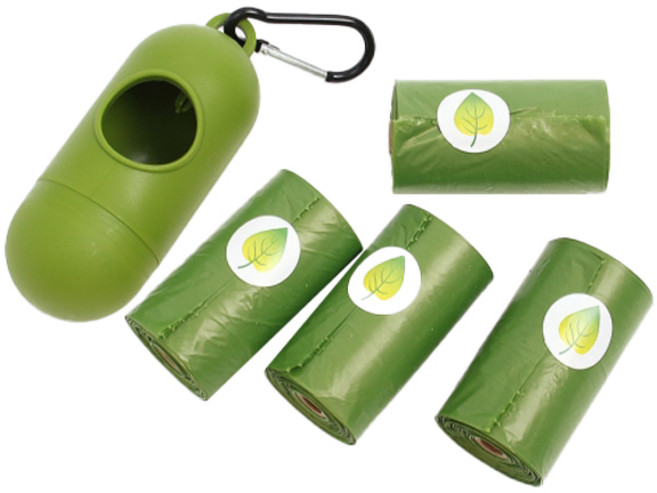 캡슐케이스 + 배변봉투 4p 세트, 혼합색상, 1세트