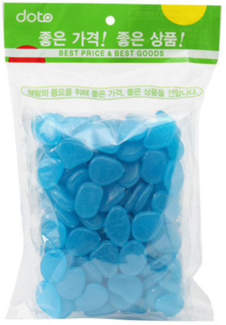샤이닝 야광자갈 200p 세트, 블루, 1세트