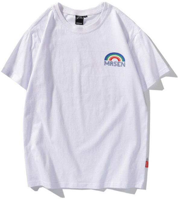 마켓A 레인보우 프린팅 반팔티