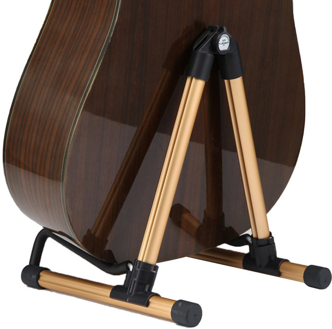 고나비 접이식 기타 스탠드 골드, 1개