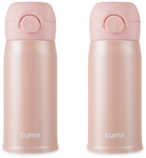 텀스 슈슈 보온보냉 텀블러 2p, 캔디핑크, 캔디핑크, 280ml