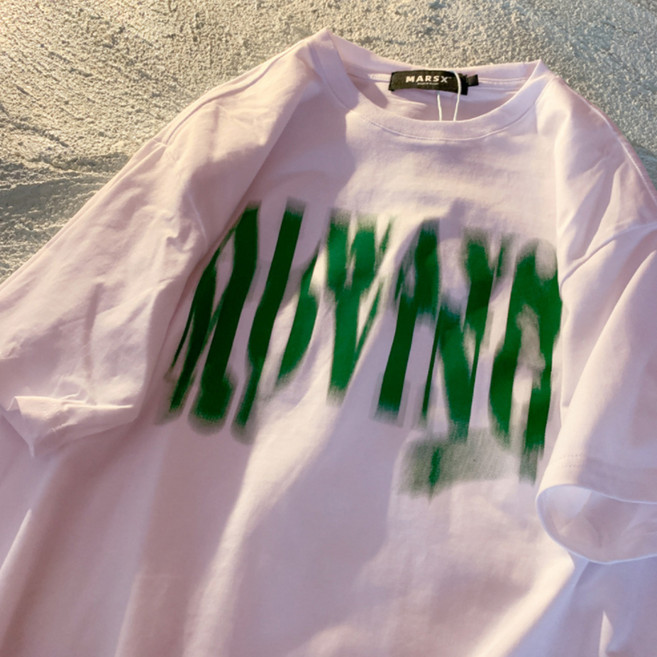 마켓A 사이키델릭 순면 반팔 티셔츠