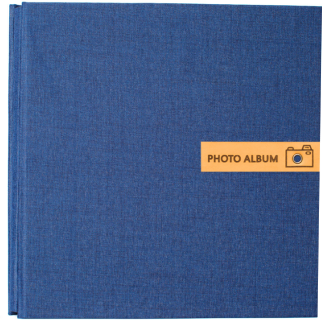 스타 라벨 포토 앨범 27 x 28 cm, 06 블루(겉커버),  블랙(내지), 20매