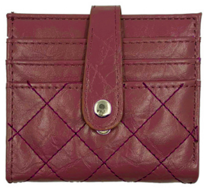 츠츠마켓 체크 가죽 머니클립