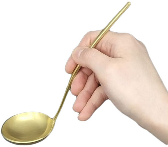 테이블아트 아벨라 천둥 미니 국자, 무광골드, 1개