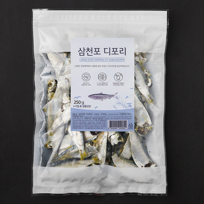 청해명가 삼천포 디포리, 250g, 1개