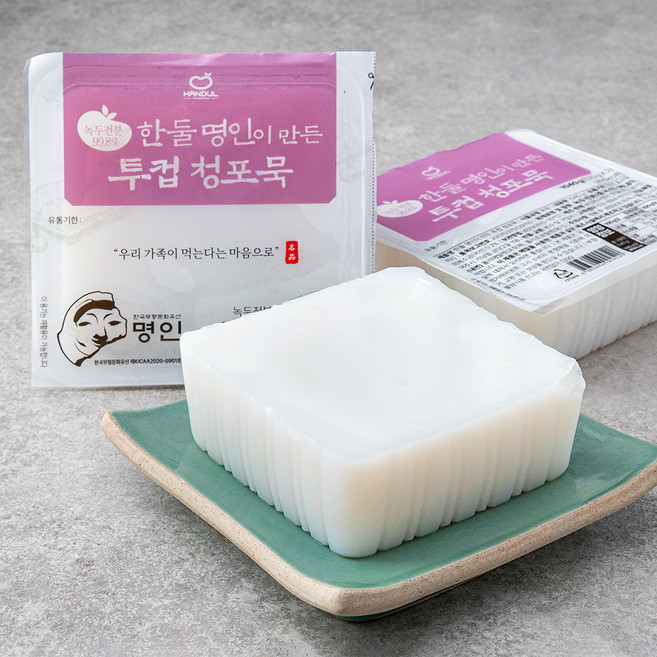 한둘 명인이 만든 투컵 청포묵, 520g, 2개입, 1개