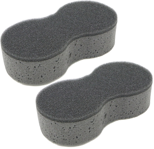 디크로닉 땅콩 2in1 세차스펀지, 2개, 그레이