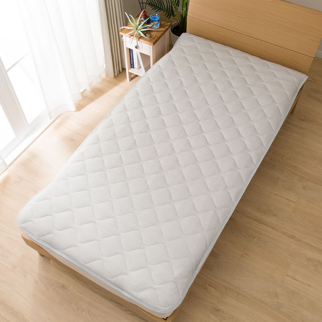 NITORI 宜得利家居 純棉紗布蓬鬆保潔墊, 灰色