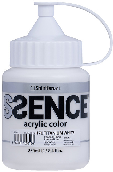 신한에쎈스 아크릴컬러 Bottle 물감 A 시리즈 티타늄 화이트 170, 250ml, 1색