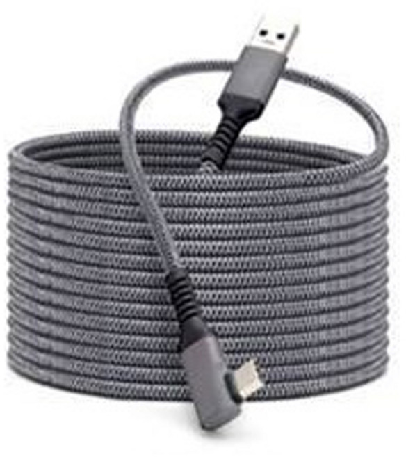 대한 오큘러스 퀘스트 2 연장 링크 액세서리 USB C타입 고속 충전 케이블, 5m, 1개