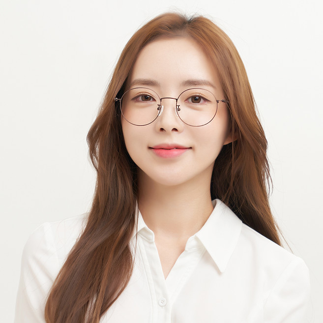 룩스토어 데일리 동글이안경테 + 블루라이트 차단 IR 렌즈 세트 7g