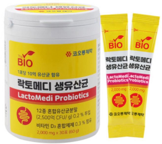 KOLON PHARMA Lacto-Medi 活性乳酸菌 30入, 60g, 1個