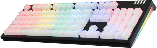 앱코 아이스큐브 카일 무빙 LED 게이밍 유선 일반형 키보드, 블랙, AN10, 광축