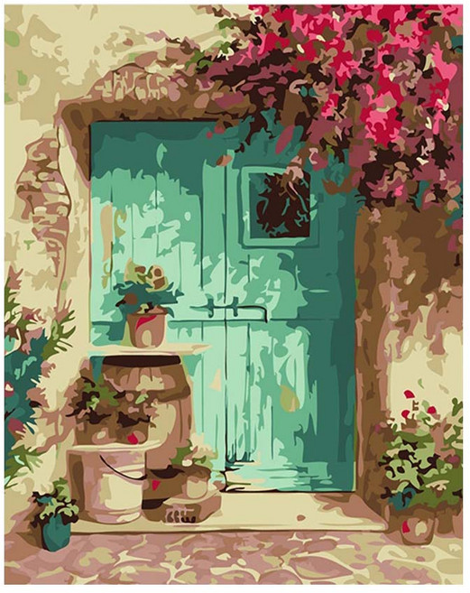 인마치 DIY 유화그리기 세트, 유럽 정원5, 1개