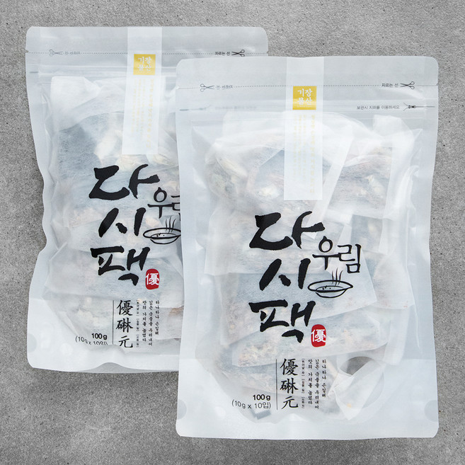 기장물산 우림 다시팩 (냉장), 10g, 10개입, 2개