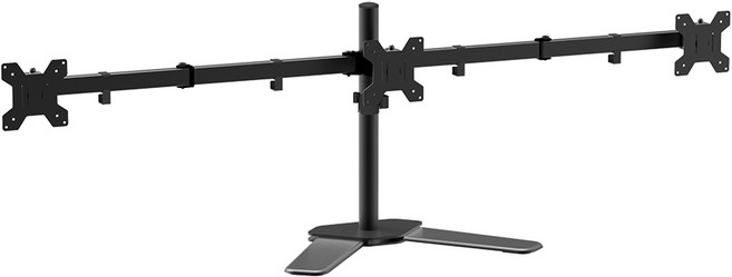 엘디엘마운트 트리플 모니터암 관절 모니터 거치대 스탠드 APL-T036, 블랙, 1개