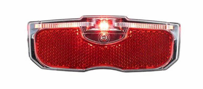 세이펀 자전거 짐받이 후미등 NO2, 블랙, 1개