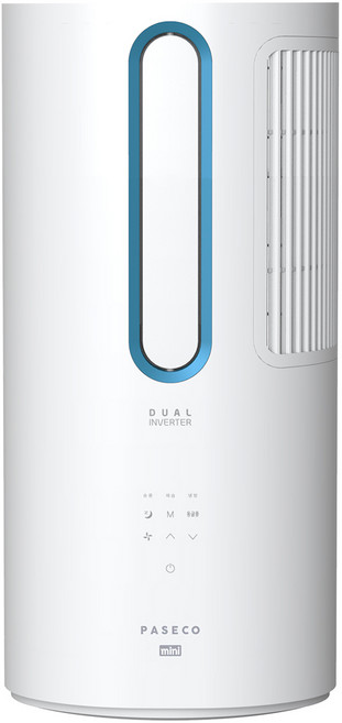 파세코 14.6㎡(4.4평) 25년형 창문형에어컨 미니 메탈블루 방문설치, PWA-M3100WM, 단품