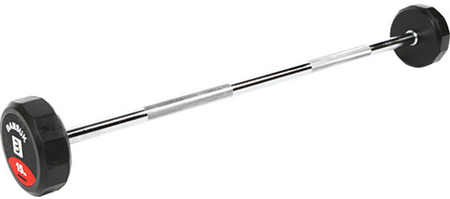 반석스포츠 고정바벨 직선바, 블랙 + 그레이, 15kg, 1개