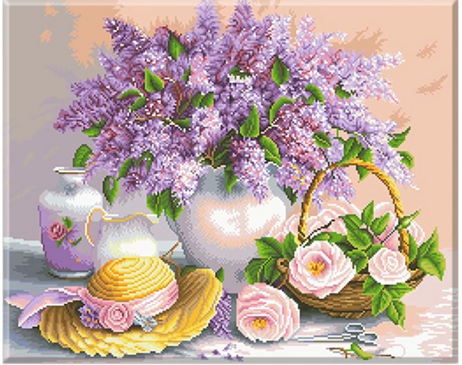 디클레어 3D DIY 보석십자수 캔버스형 특대형 60X75cm, 소녀의 꿈, 1세트