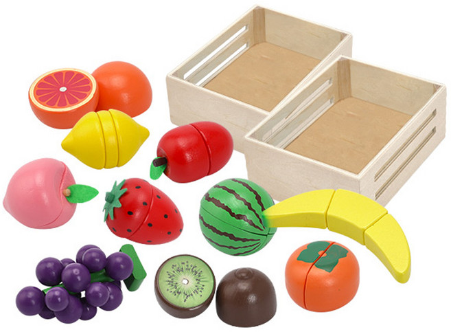 캐스비 플레이 빅토리아 과일 파티 소꿉놀이 10종 + 트레이 2p 세트 KBP2249, 혼합색상, 1개
