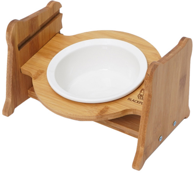 레드퍼피 반려동물 우드퐁플라 땅콩식기 1구, 1개