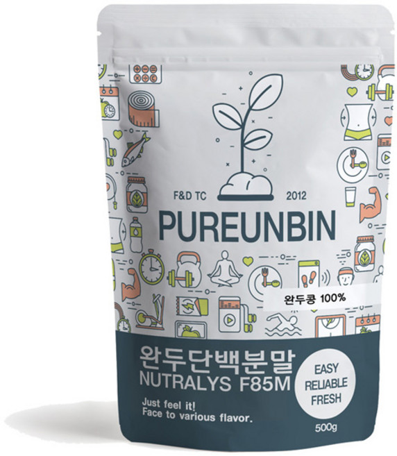 푸른빈 완두콩 단백질 분말 가루, 500g, 1개