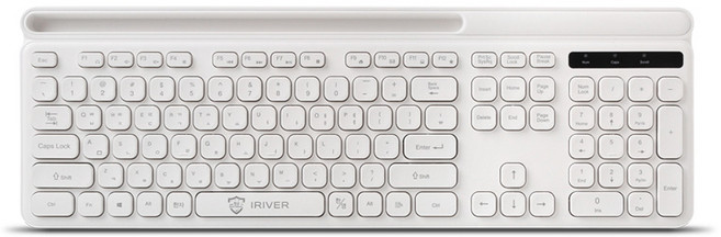 아이리버 모바일 거치형 저소음 유선 일반형 키보드, WHITE, Medic-K1W
