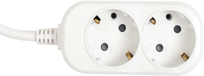 이어지다 접지 멀티탭 2구, 8m, 혼합색상, 1개