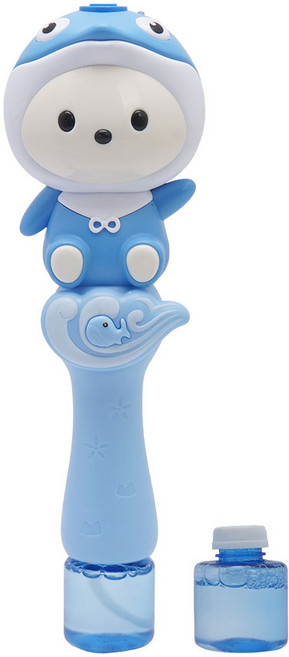 비앤씨 귀엽고 고래 버블엔젤 충전식 자동 버블건, 혼합색상, 1세트