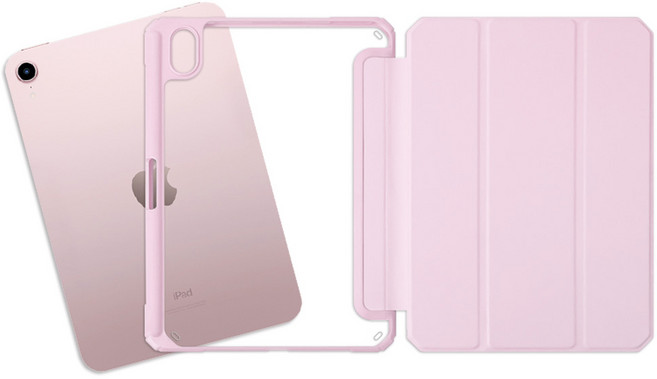 라이노핏 클리어 쉴드 플러스 태블릿 케이스, 베이비 핑크, 1개